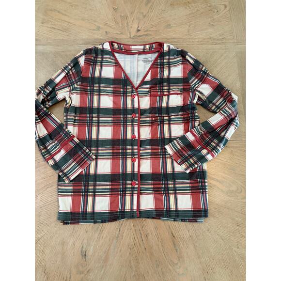 Summersalt festive plaid soft knit women’s pj set size large - Picture 5 of 9